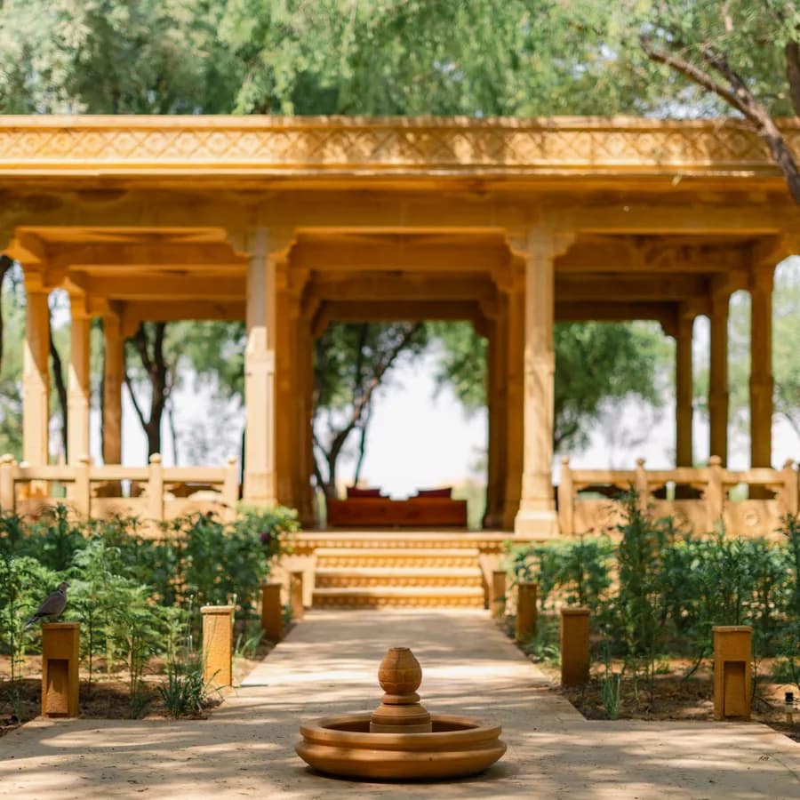 The main pavilion at rest