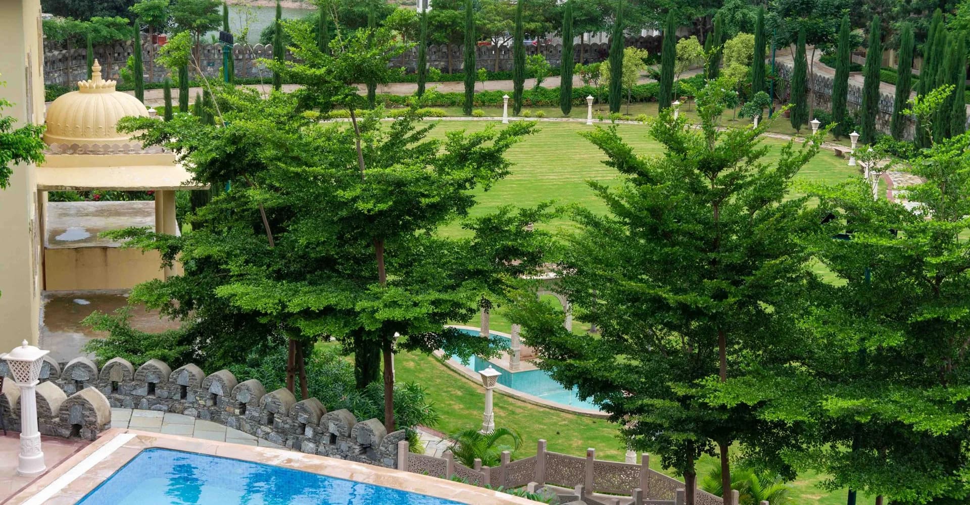 The Aurelia spa pavilion at rest